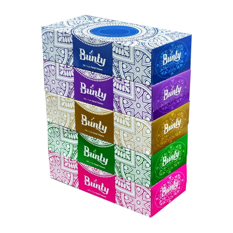 Facial Tissue BUNTY 2ply 150sheet - Bright Eazy