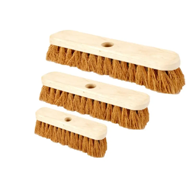 Coco Brush 18 inch UAE | Plain Wooden Handle | Bright Eazy