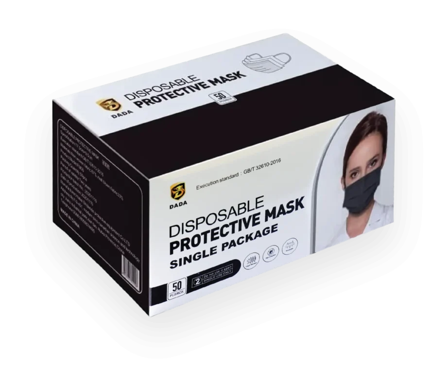 Dada Face Mask Black & White Single - Bright Eazy