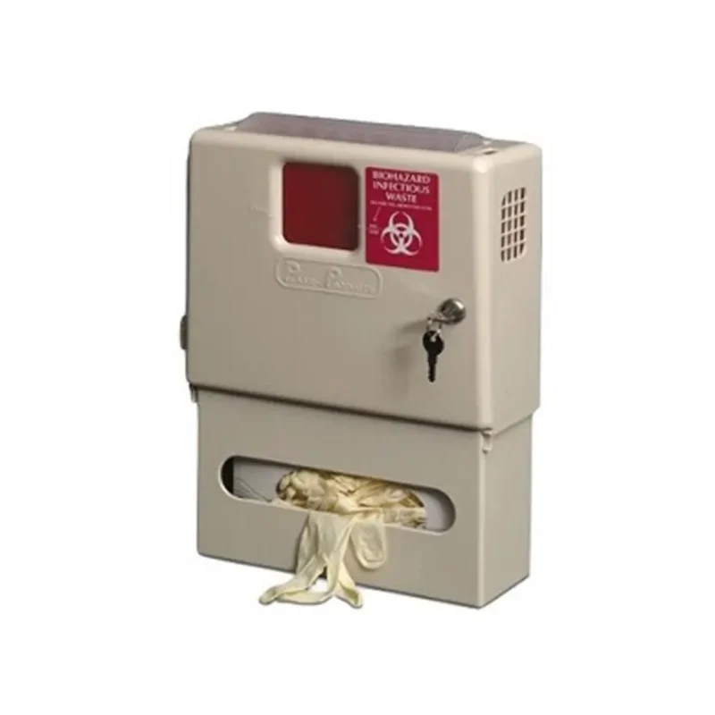 Sharps container locking cabinet with gloves holder - Bright Eazy