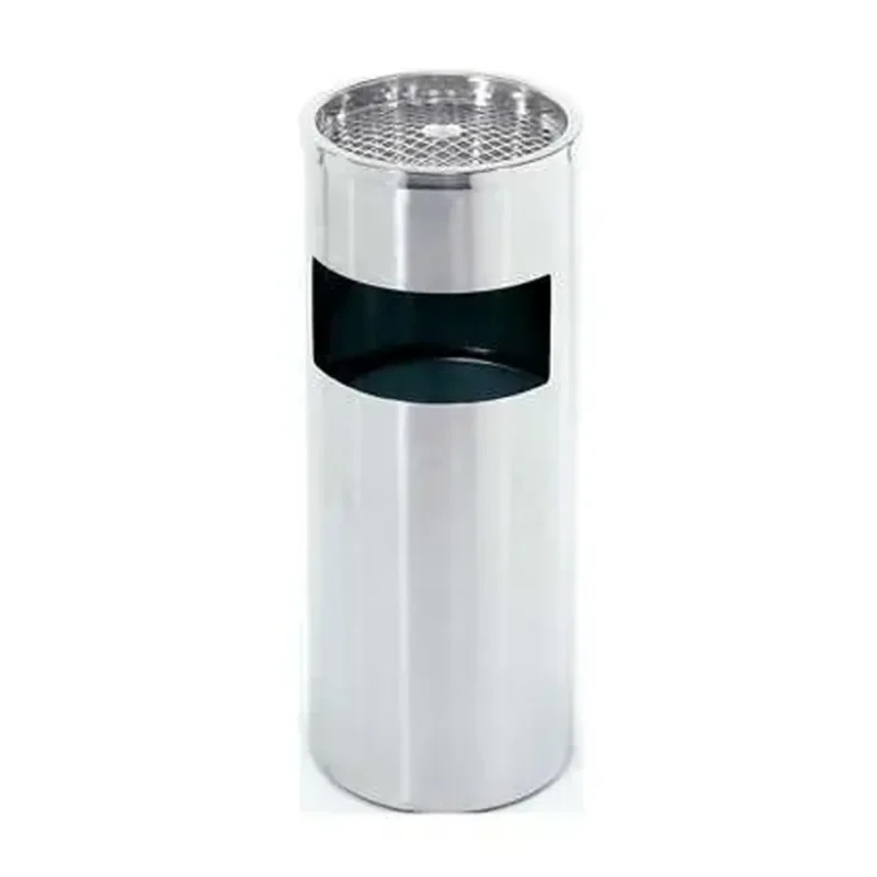 Stainless Steel Ashtray Bin Dia - Bright Eazy